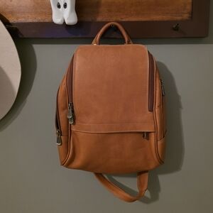 ROYCE New York Brown Leather Backpack